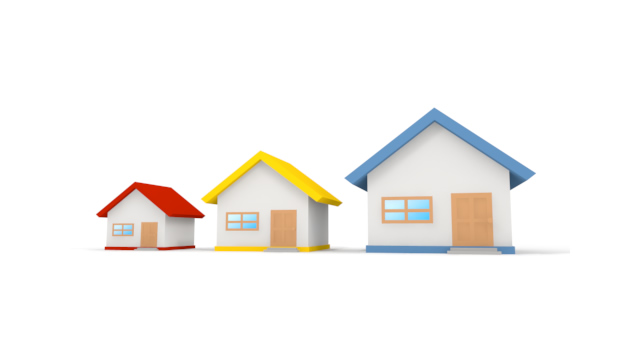 アパート / 集合住宅 / マンション - 住宅/イラスト/マンション/ビル/写真/フリー素材/人物