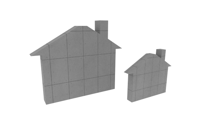 家 / 住宅 / 集合住宅 - 住宅/イラスト/マンション/ビル/写真/フリー素材/人物