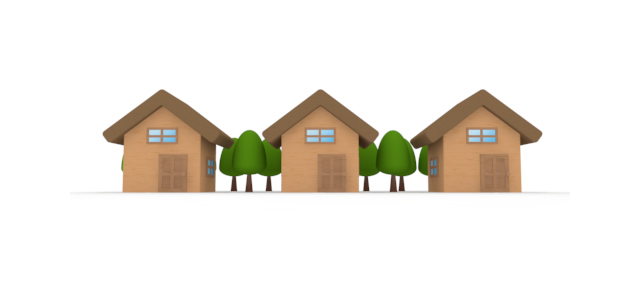 住宅 / 家 - 住宅/イラスト/マンション/ビル/写真/フリー素材/人物