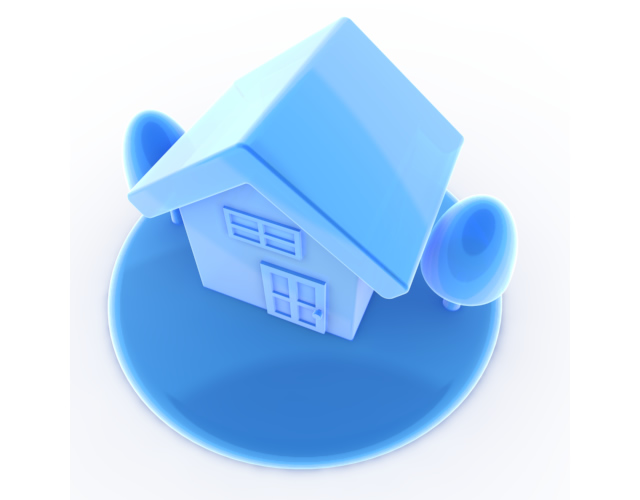 街並 / マイホーム - 住宅/イラスト/マンション/ビル/写真/フリー素材/人物