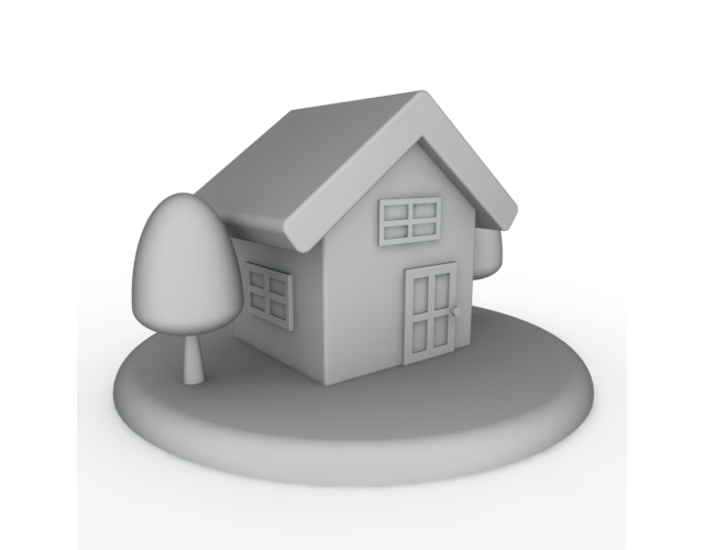 火災保険 / 損失 / 家屋倒壊 - 住宅/イラスト/マンション/ビル/写真/フリー素材/人物