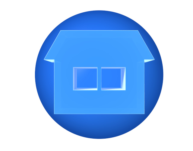 洋風建築 / 住居 / 2階建て - 住宅/イラスト/マンション/ビル/写真/フリー素材/人物