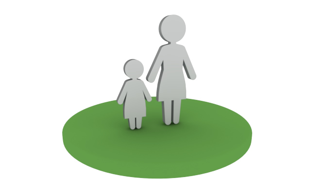 高層マンション / 青空 / 雲 - 住宅/イラスト/マンション/ビル/写真/フリー素材/人物