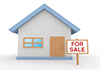 売り出し中 | マイホーム | 建て売り | 分譲 | 新築 | 新居 | 白バック - 不動産イラスト｜住宅・人物｜フリー素材