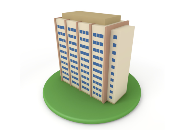 寝室 / 正面 / 部屋 - 住宅/イラスト/マンション/ビル/写真/フリー素材/人物