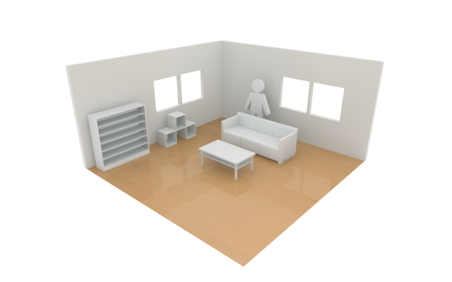 住宅街 / 街並み - 住宅/イラスト/マンション/ビル/写真/フリー素材/人物