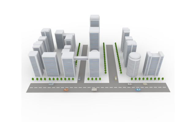 マンション / 集合住宅 - 住宅/イラスト/マンション/ビル/写真/フリー素材/人物