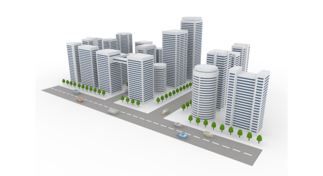 住まい / 資産 - 住宅/イラスト/マンション/ビル/写真/フリー素材/人物