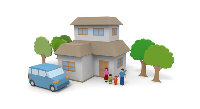 マンション / 建物 - 住宅/イラスト/マンション/ビル/写真/フリー素材/人物