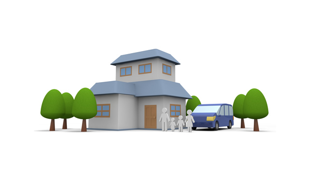 水漏れ / 住宅 / マンション - 住宅/イラスト/マンション/ビル/写真/フリー素材/人物