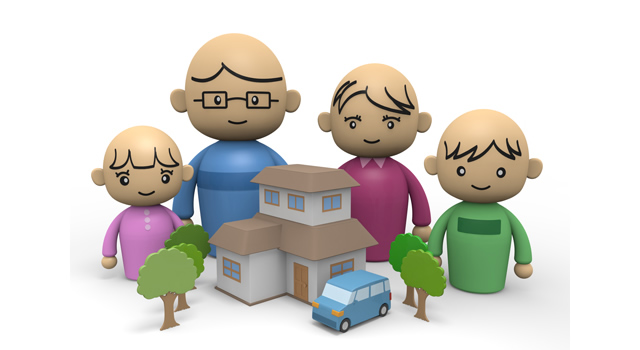 事故 / 災害 / ビル - 住宅/イラスト/マンション/ビル/写真/フリー素材/人物