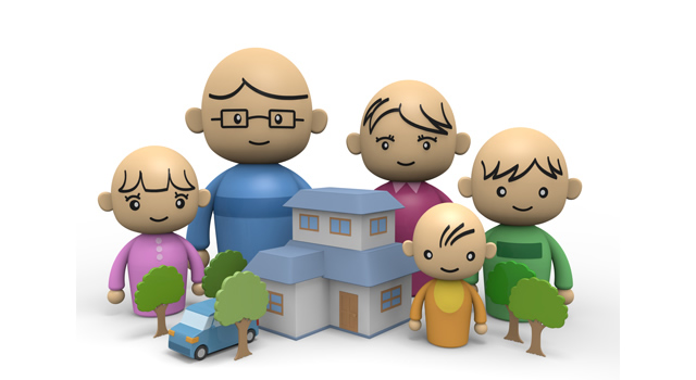 共同住宅 / 損害 - 住宅/イラスト/マンション/ビル/写真/フリー素材/人物