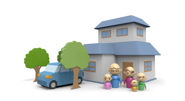 漏水事故 / 損害賠償 - 住宅/イラスト/マンション/ビル/写真/フリー素材/人物