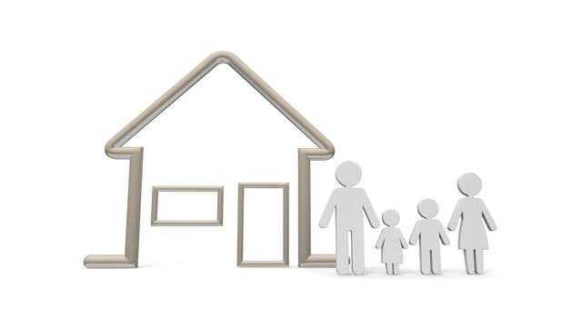 一軒家 / 不動産 - 住宅/イラスト/マンション/ビル/写真/フリー素材/人物