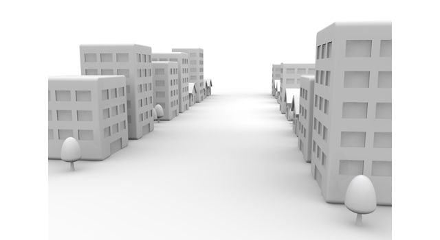 住宅 / 街 / 建物 - 住宅/イラスト/マンション/ビル/写真/フリー素材/人物