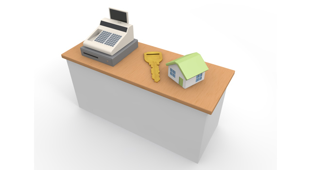 物件 / 集合住宅 / 横長 - 住宅/イラスト/マンション/ビル/写真/フリー素材/人物