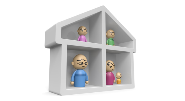 自家発電 / 太陽光発電 - 住宅/イラスト/マンション/ビル/写真/フリー素材/人物