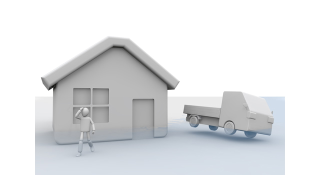 建築物 / 合成 / 住まい - 住宅/イラスト/マンション/ビル/写真/フリー素材/人物