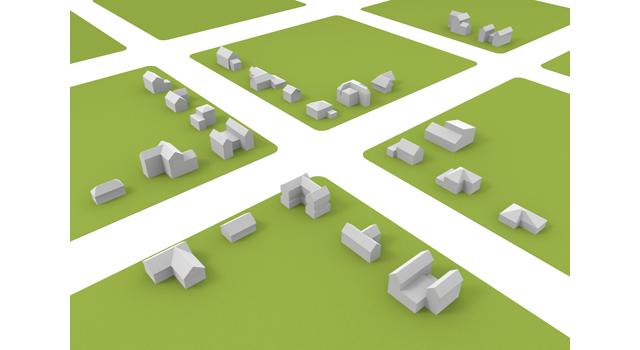 緑 / 住宅 / 分譲 - 住宅/イラスト/マンション/ビル/写真/フリー素材/人物