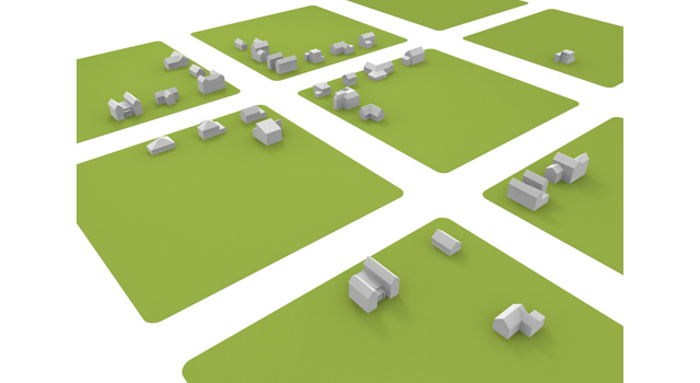 デザイナーズマンション / 中層マンション - 住宅/イラスト/マンション/ビル/写真/フリー素材/人物