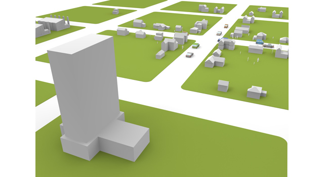 マンション / 集合住宅 - 住宅/イラスト/マンション/ビル/写真/フリー素材/人物