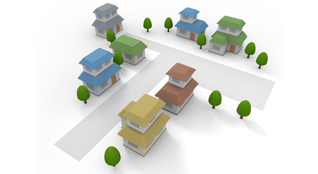 シンプル / マイホーム - 住宅/イラスト/マンション/ビル/写真/フリー素材/人物