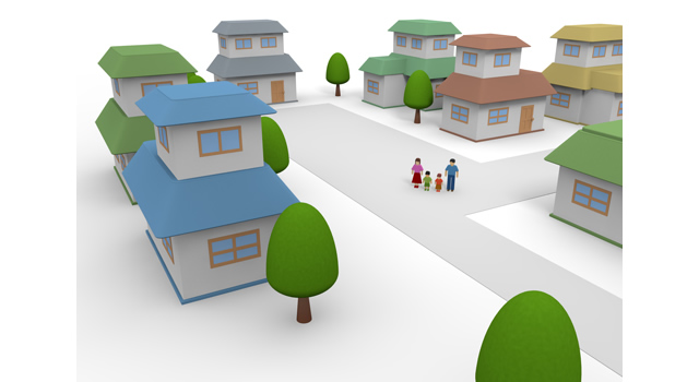 建築物 / 住まい - 住宅/イラスト/マンション/ビル/写真/フリー素材/人物