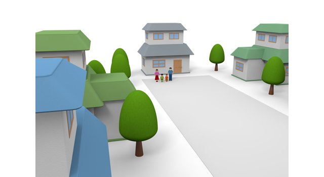 建物 / 家 / 不動産 - 住宅/イラスト/マンション/ビル/写真/フリー素材/人物