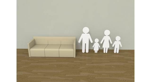 分譲住宅 / 注文住宅 / ファミリー - 住宅/イラスト/マンション/ビル/写真/フリー素材/人物