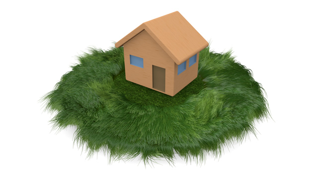 マイホーム / 保険 - 住宅/イラスト/マンション/ビル/写真/フリー素材/人物