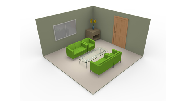 住宅街 / 街並み - 住宅/イラスト/マンション/ビル/写真/フリー素材/人物