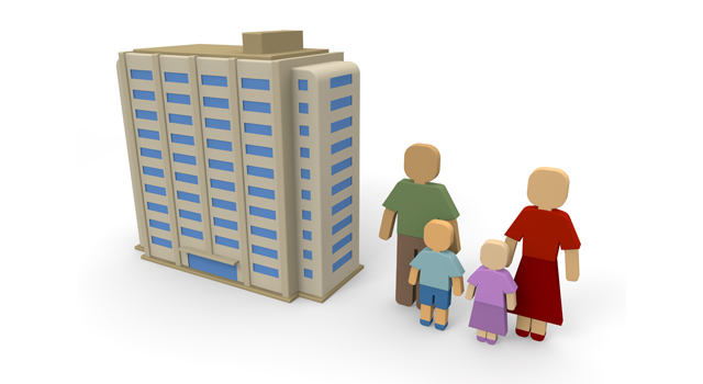 住まい / 資産 - 住宅/イラスト/マンション/ビル/写真/フリー素材/人物
