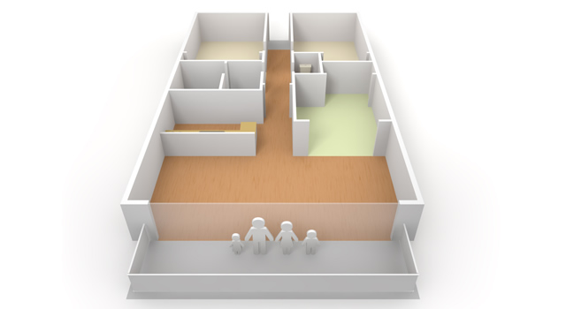住宅 / 住居 - 住宅/イラスト/マンション/ビル/写真/フリー素材/人物