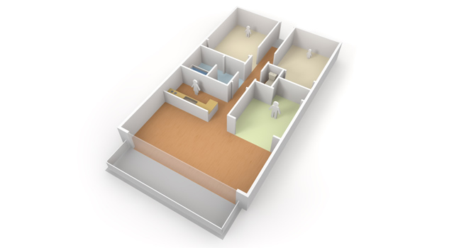 水漏れ / 住宅 / マンション - 住宅/イラスト/マンション/ビル/写真/フリー素材/人物