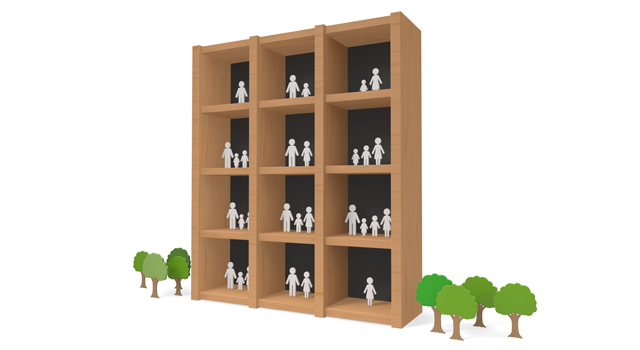 居間 / 空間 / 部屋 - 住宅/イラスト/マンション/ビル/写真/フリー素材/人物