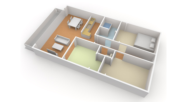 運輸業 / 配送トラック - 住宅/イラスト/マンション/ビル/写真/フリー素材/人物