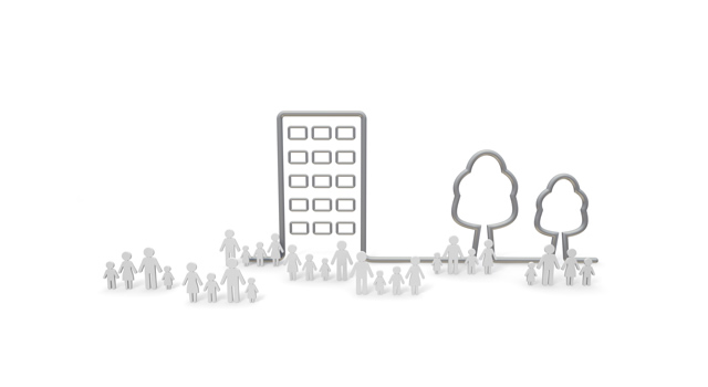 寝室 / 正面 / 部屋 - 住宅/イラスト/マンション/ビル/写真/フリー素材/人物