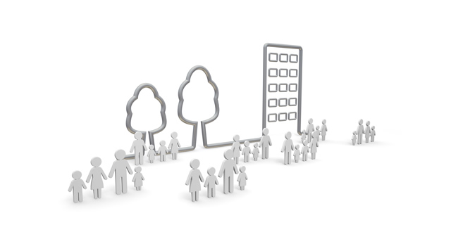 分譲住宅 / 注文住宅 / ファミリー - 住宅/イラスト/マンション/ビル/写真/フリー素材/人物