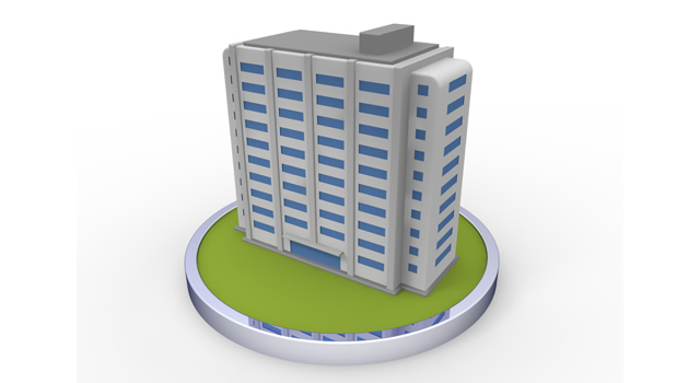 都市 / 町 / グリーン - 住宅/イラスト/マンション/ビル/写真/フリー素材/人物