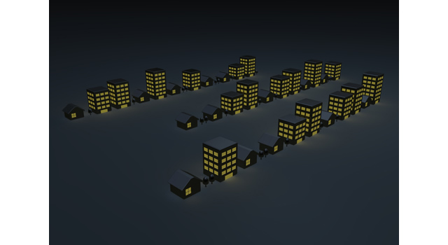 災害 / 住宅 - 住宅/イラスト/マンション/ビル/写真/フリー素材/人物