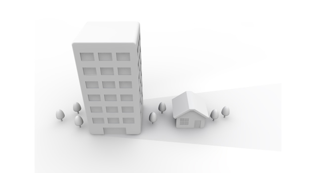 ソーラーパネル / 一戸建て - 住宅/イラスト/マンション/ビル/写真/フリー素材/人物