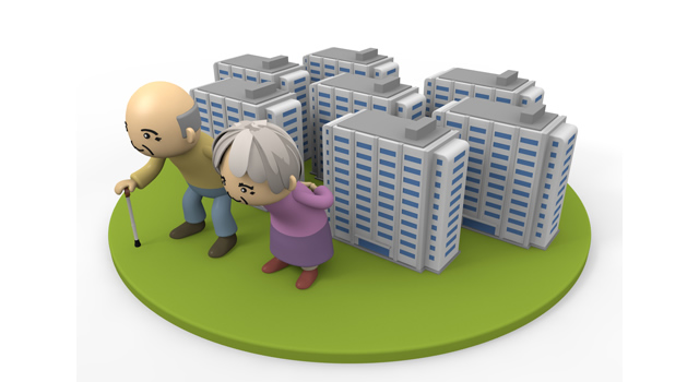 洋風建築 / 住居 / 2階建て - 住宅/イラスト/マンション/ビル/写真/フリー素材/人物