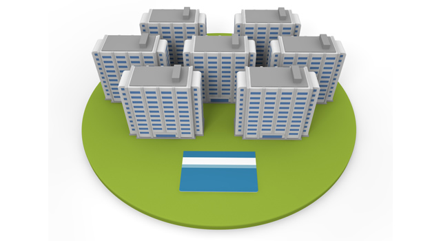 住宅 / 街 / 建物 - 住宅/イラスト/マンション/ビル/写真/フリー素材/人物