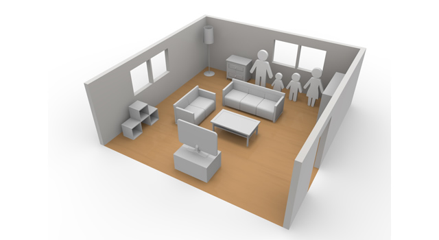 デザイナーズ物件 / 引越トラック - 住宅/イラスト/マンション/ビル/写真/フリー素材/人物