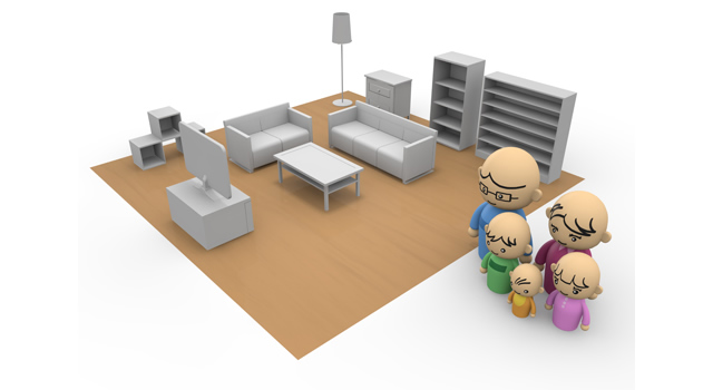 運輸業 / 配送トラック - 住宅/イラスト/マンション/ビル/写真/フリー素材/人物