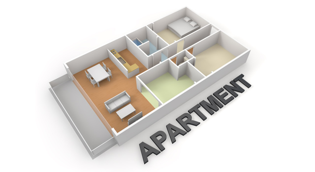 不動産 / 問題 / トラブル - 住宅/イラスト/マンション/ビル/写真/フリー素材/人物