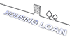 HOUSING LOAN｜住宅ローン｜マンション｜住宅ローン/立体文字/HOUSING LOAN｜マンションエリア/住宅ローン/赤文字｜立体文字｜APARTMENT｜町並み - 不動産イラスト｜住宅・人物｜フリー素材