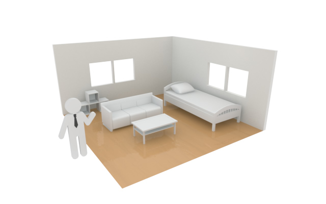 幸せ / マイホーム - 住宅/イラスト/マンション/ビル/写真/フリー素材/人物