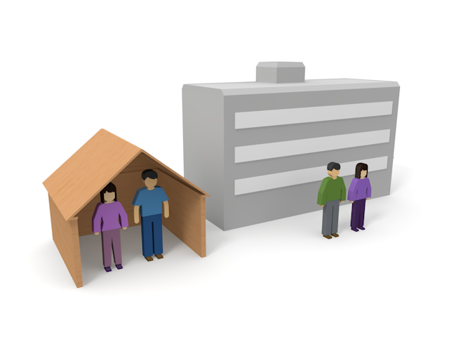 緑 / 住宅 / 分譲 - 住宅/イラスト/マンション/ビル/写真/フリー素材/人物