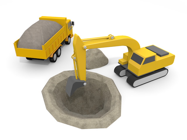 工事現場 - 住宅/イラスト/マンション/ビル/写真/フリー素材/人物